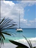 Catamaran à Anse Lazio (Praslin)